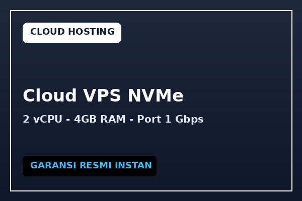 Cloud VPS NVMe 2 Core 4GB RAM